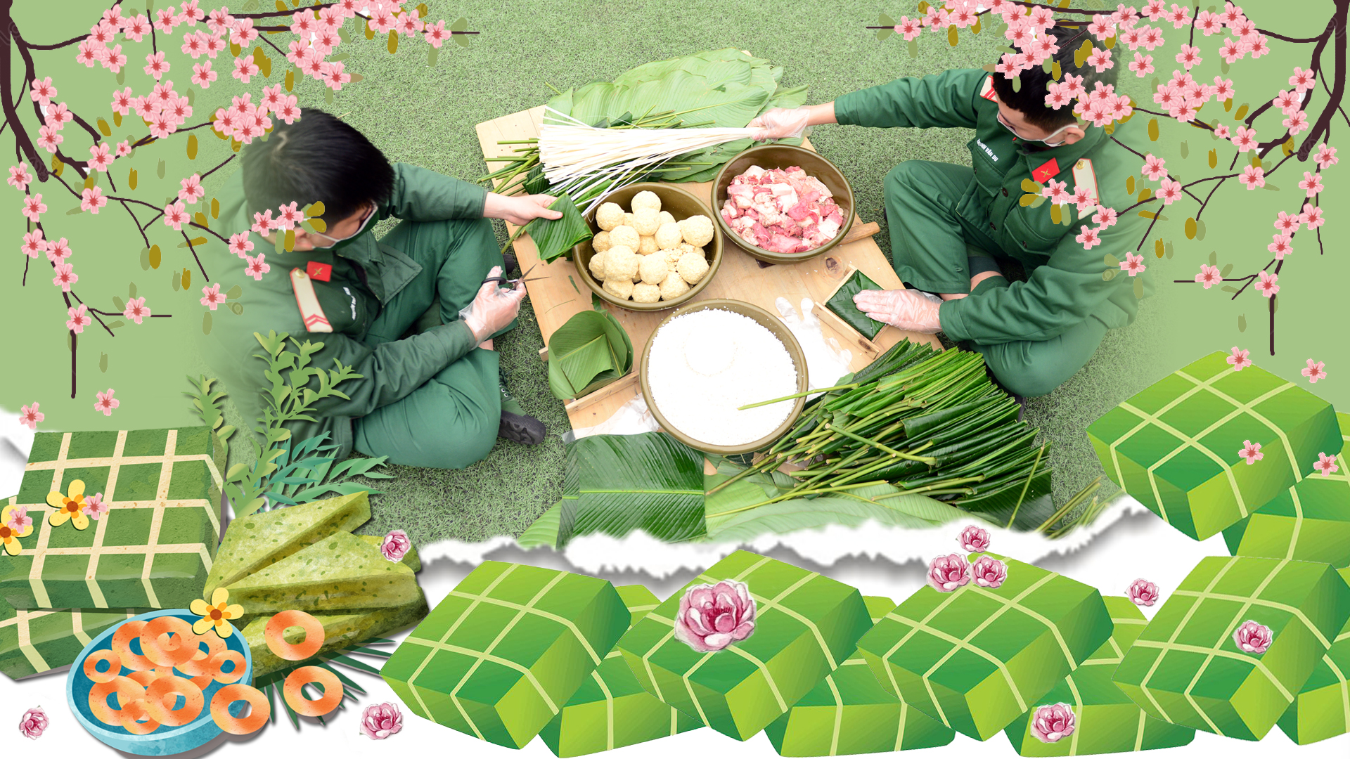 Gói Xuân yêu thương trong từng chiếc bánh